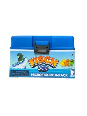 Roblox Fisch micro figure 4 pack blue tackle box